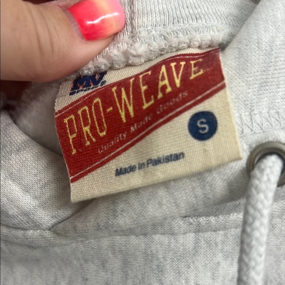 Gray and Blue Hoodie Sweatshirt - Picture 2 of 4